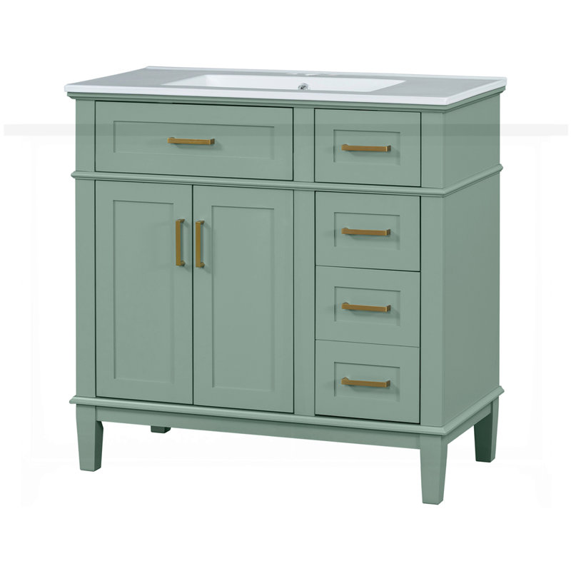 Meuble-lavabo moderne 36 "avec lavabo en céramique