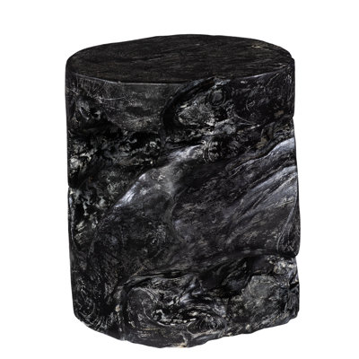 Black Wash Stool, Round