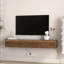 Floating TV Stand, Wall Mounted TV Shelf With Led Lights & Power Outlet,High Gloss TV Cabinet-66320863-211275172