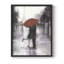 «Caught in the Rain», reproduction encadrée - bois massif-100626494-100626495
