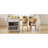 82.7" Kitchen Island with Extendable Dining Table and Power Outlets