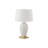 Lighting, 26"H, Table Lamp, White Ceramic, Ivory / Cream Shade, Transitional