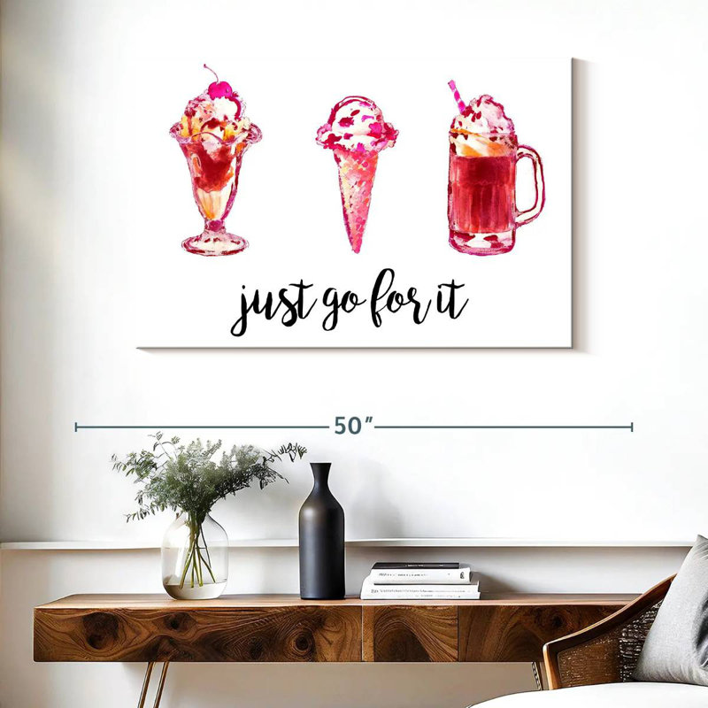 Yarlin Just Go For It, 26" H x 39" W