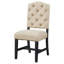 Ensemble de chaises de salle à manger de style rétro avec 4 chaises rembourrées (espresso)-129461016-129461017