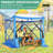 10x10ft Camping Gazebo Screen Tent, 5 Sided Pop-up Canopy Shelter with Mesh Windows-105156991