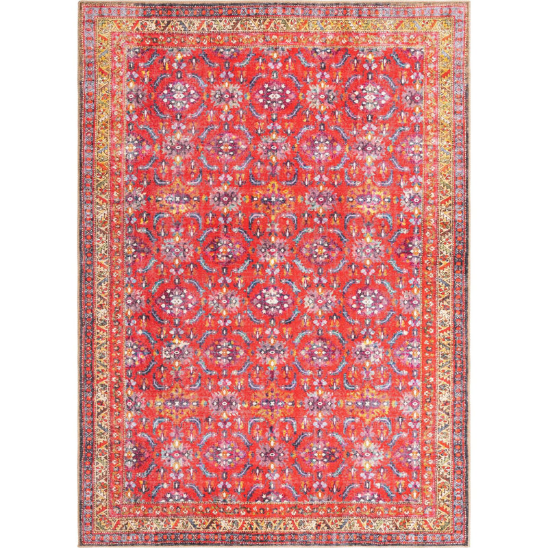 Ellizabeth Chenille Oriental Indoor Rug, Rectangle 7'6" x 10'6"