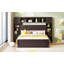 Grand lit en bois avec armoire tout-en-un, tablette et prises-1000165155