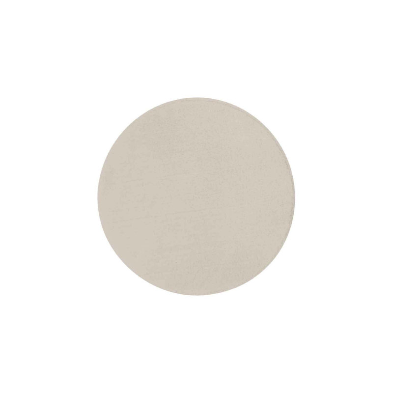 Tapis rond pelucheux avec envers antidérapant, Rond 6 pi 6 po