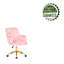 Chaise de bureau en velours Samatha-1448605073