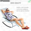 Fauteuil de patio à gravité zéro, fauteuil inclinable à bascule avec coussin amovible, tissu, coussin de chaise de couleur grise et fondu - pour terrasse, extérieur