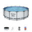 Steel Round Frame Set Pool 1160.78cm H x 309.88cm W x 224.79cm L , with Pump Included-93754888