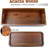 Toilet Tank Basket Topper & Vanity Tray Set Of Natural Acacia Wood  , Created By Skilled Artisans, Smooth, Durable, Attractive Decor For Bathroom, Kitchen, Home, Spa