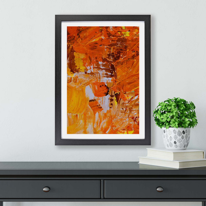 Abstract Vol.417 by S.Johnson - Framed Print, 33cm H x 45cm W x 2cm D, Black