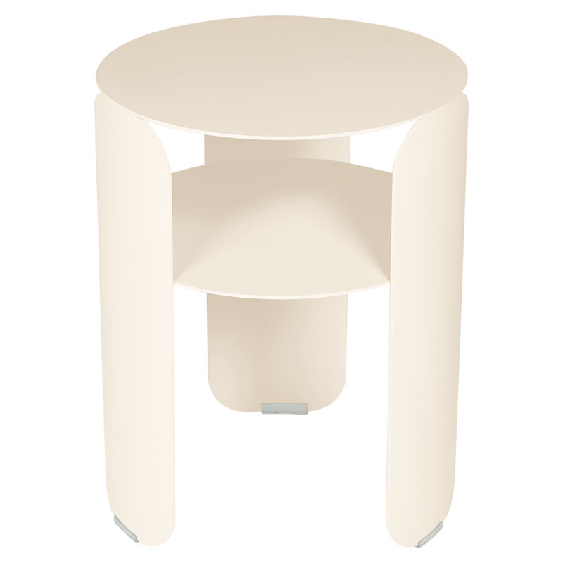 Table d'appoint en aluminium BeBop, Beige latte