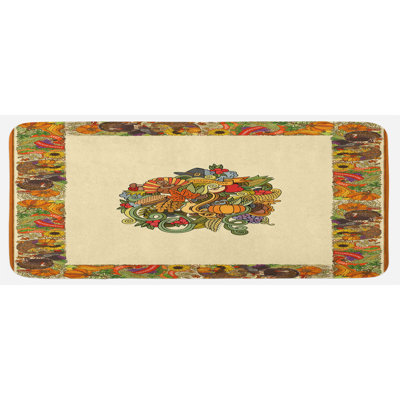 Tapis de cuisine thanksgiving