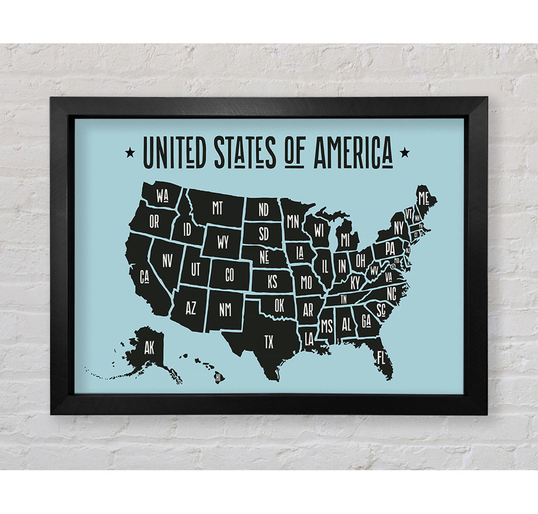 States Of America 2 - Einzelne Bilderrahmen Kunstdrucke