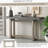 Contemporary Console Table With Wood Top, Extra Long Entryway Table For Entryway, Hallway, Living Room, Foyer, Corridor-474705827-474705837-474705835