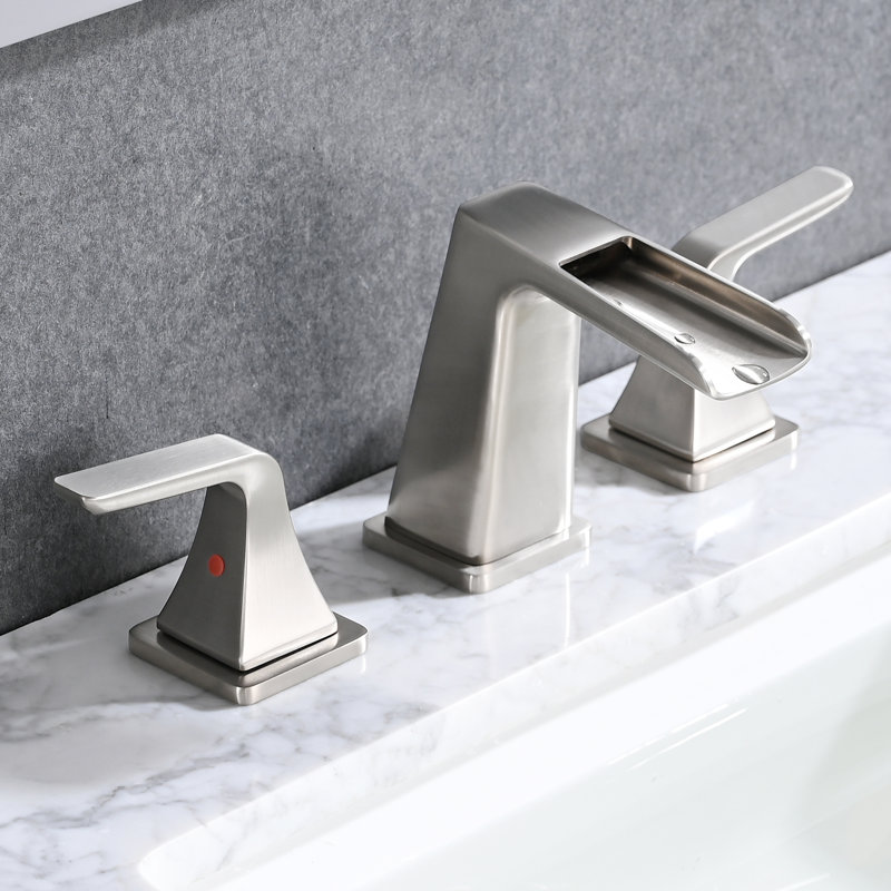 Aanya 2-handle Bathroom Faucet with Drain Assembly, Brushed Nickel