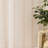 Farmhouse Linen Blend Stripe Semi-Sheer Grommets Curtain Pair-118308998-118308995