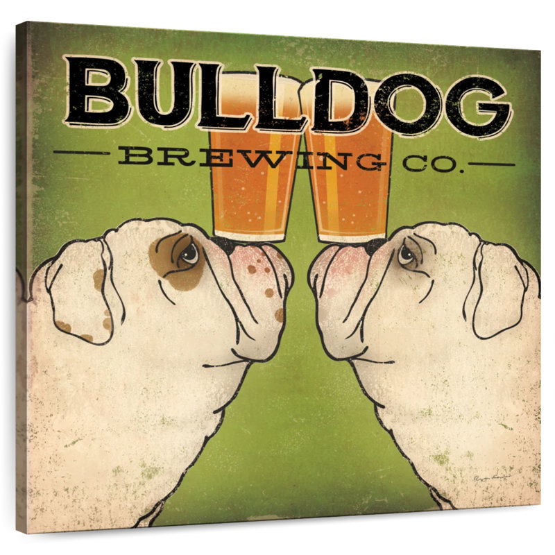 Bulldog Brewing, H 33 po x l 33 po