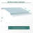 Outsunny 12' X 10' Retractable Awning Patio Awnings Sun Shade Shelter With Manual Crank Handle, 280G/M² UV & Water-Resistant Fabric And Aluminum Frame For Deck, Balcony, Yard, Green -193770906