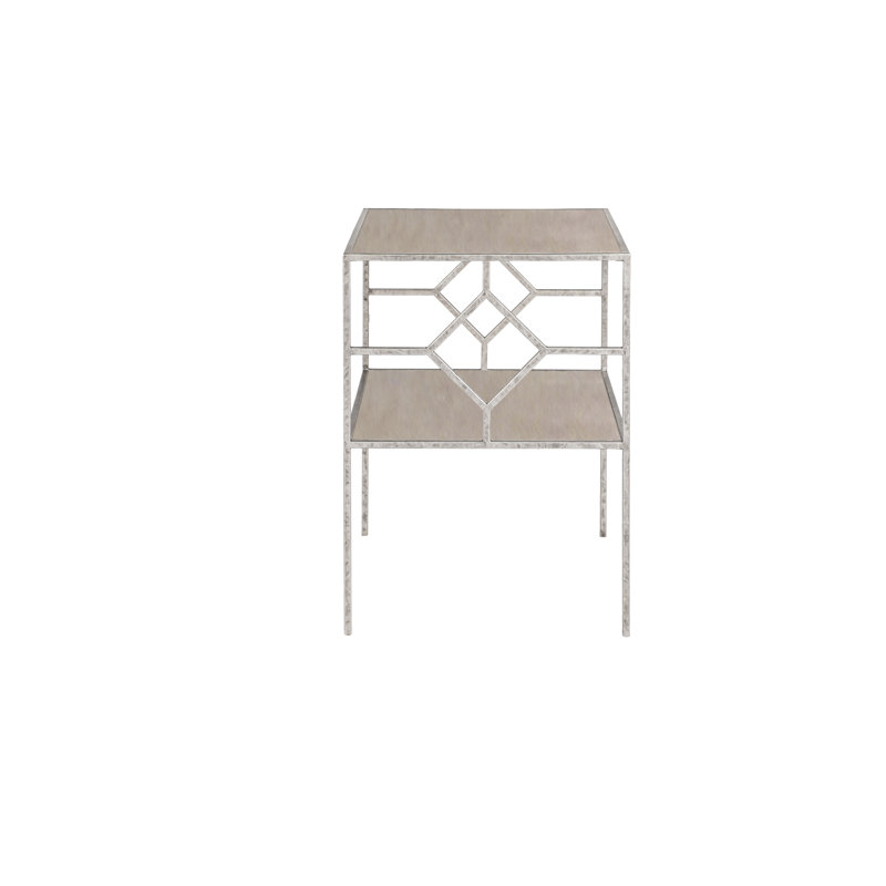 Birmingham End Table, Lite Travertine