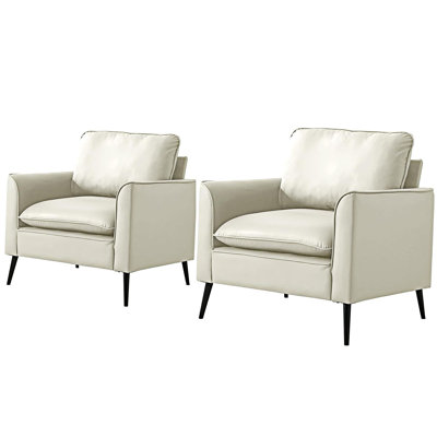 Ensemble de 2 fauteuils rembourrés