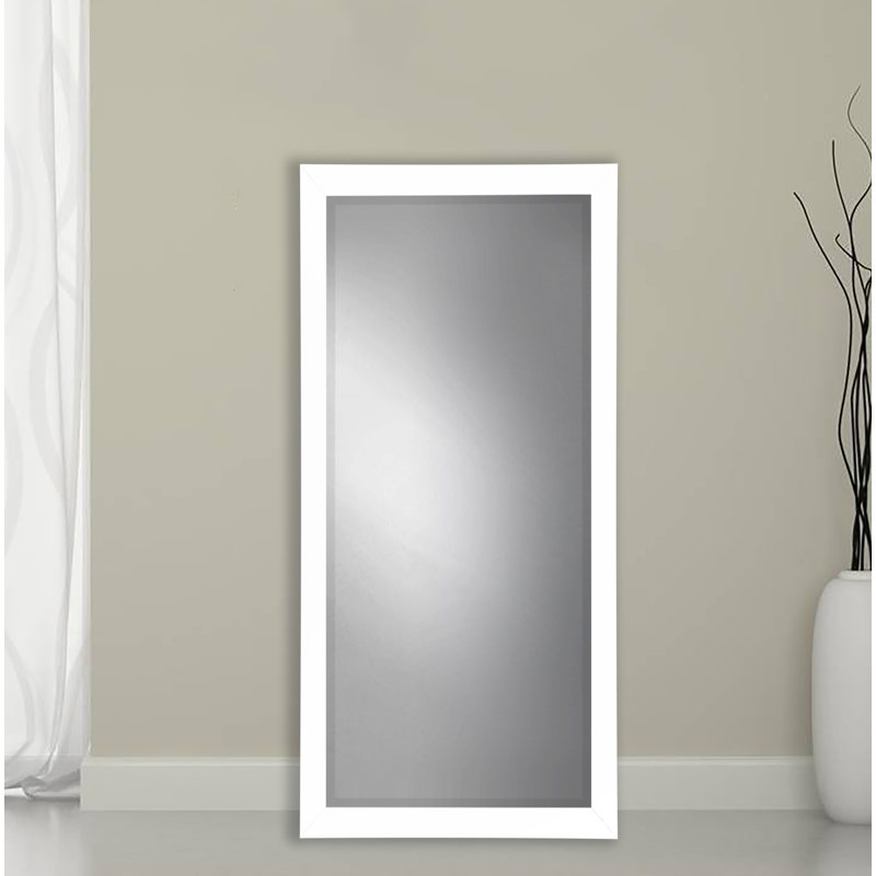 Henslee Mirror, Satin White, 65.5" H x 32" W