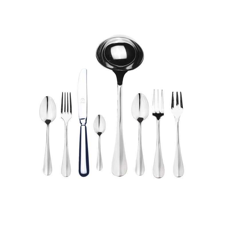 Ensemble de couverts Roma avec couteaux H / H - 63 pièces - Acier inoxydable