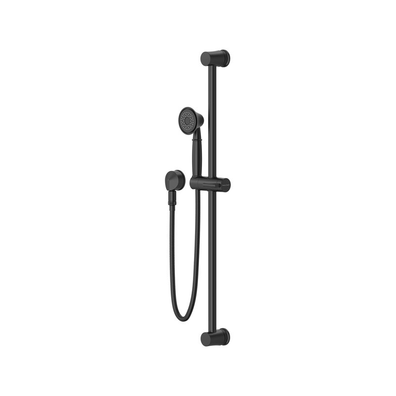Ensemble de barre coulissante traditionnelle à fonction simple 1,8 gallons par minute / 6,8 l / min, Noir mat