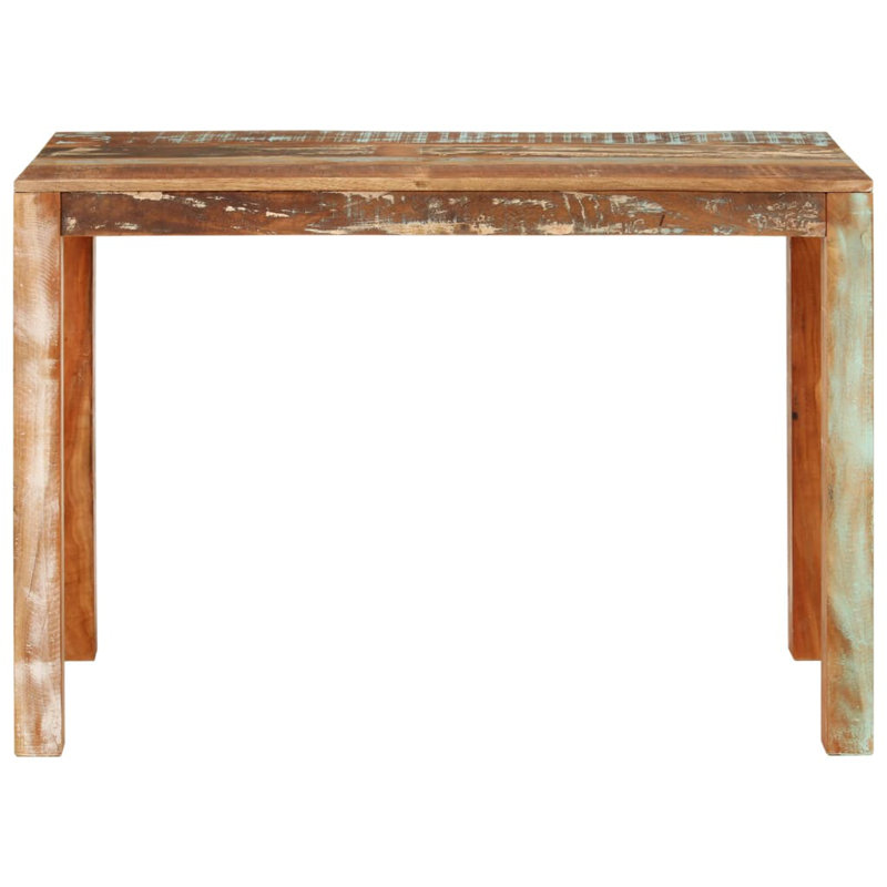 Dining Table Solid Wood, Solid Reclaimed Wood, 21.7" W x 43.3" L