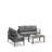 3-Piece Modern Aluminum Patio Conversation Set-436070579