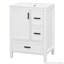 Meuble-lavabo moderne de 24 pouces avec lavabo en céramique, tablette de porte double couche et 3 tiroirs-1881044142