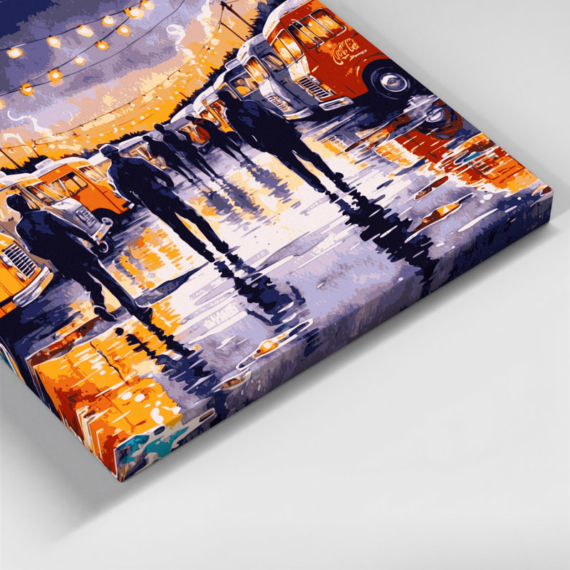 Art sur toile beige, H 16 po x l 20 po
