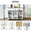 Îlot de cuisine mobile avec rangement (tabouret non inclus)