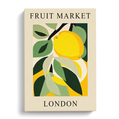 Lemon London Fruit Market - Wrapped Canvas