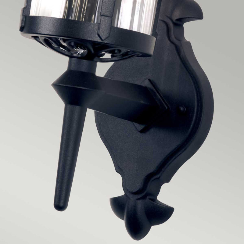 Flor Black Outdoor Wall Lantern