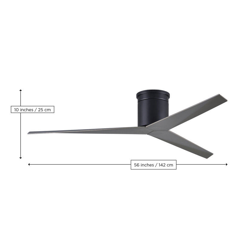 Eliza Ceiling Fan, Matte Black, Matte Black