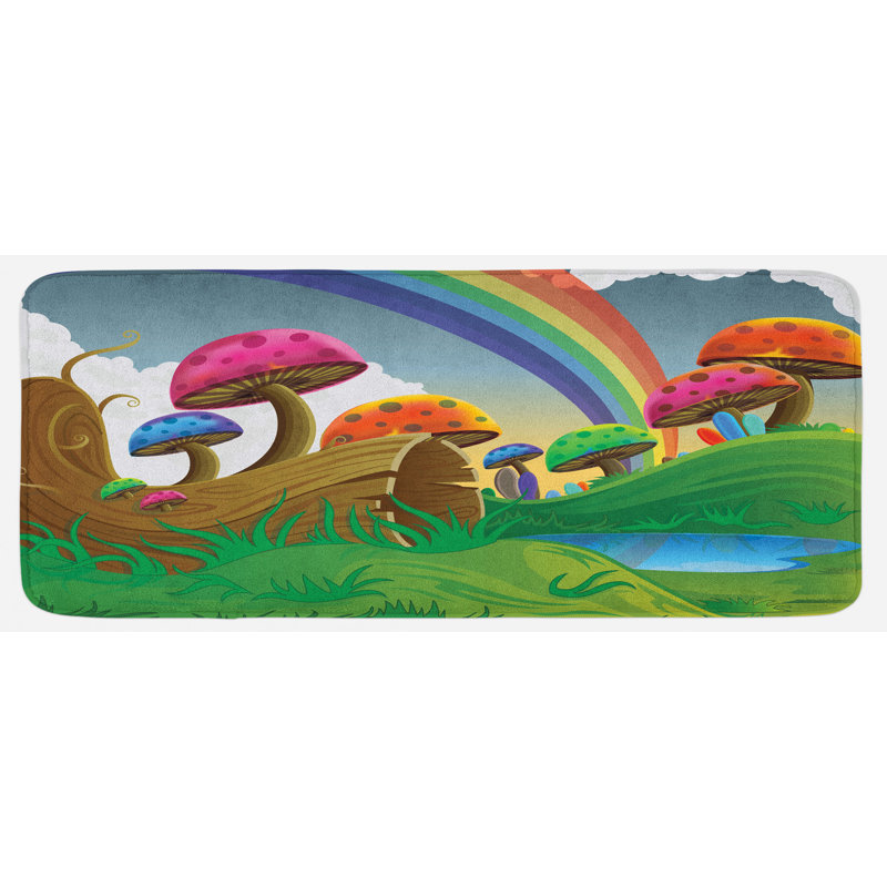 Tapis de cuisine champignon