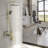 Lefton Complete Shower Set with Temperature Display in Fahrenheit and Dual Shower Head, SST2206-112657370