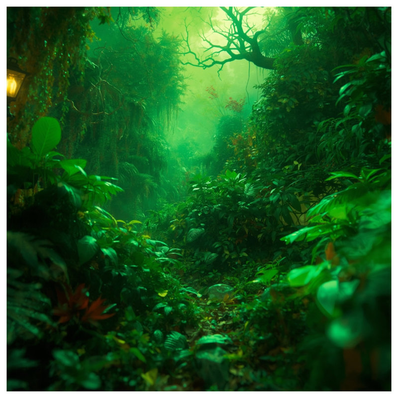 Édredon Lush Green Jungle, Très grand lit