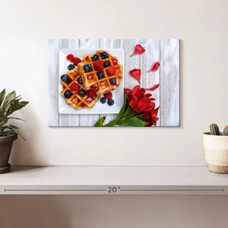 Yarlin Berry Waffles, 8" H x 12" W