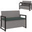 Powder Coated Steel Outdoor Bench