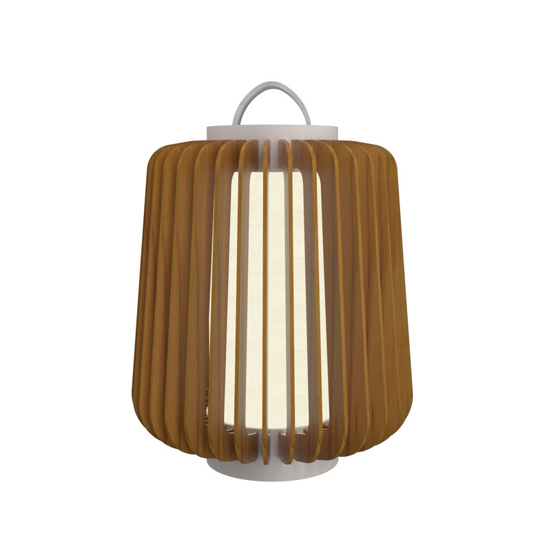 Lampe de table 15,43 "Stecche Di Legno, Teck
