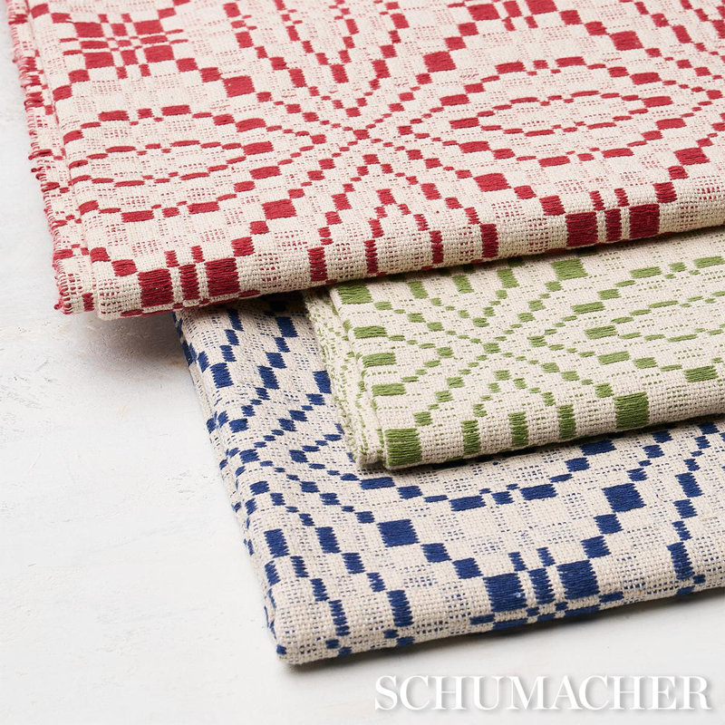 Francestown Coverlet Fabric, Leaf