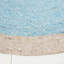 Tapis en laine / coton tissé à la main Mccall en beige / bleu-733657014
