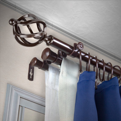 Agigail Steel Adjustable Triple Curtain Rod