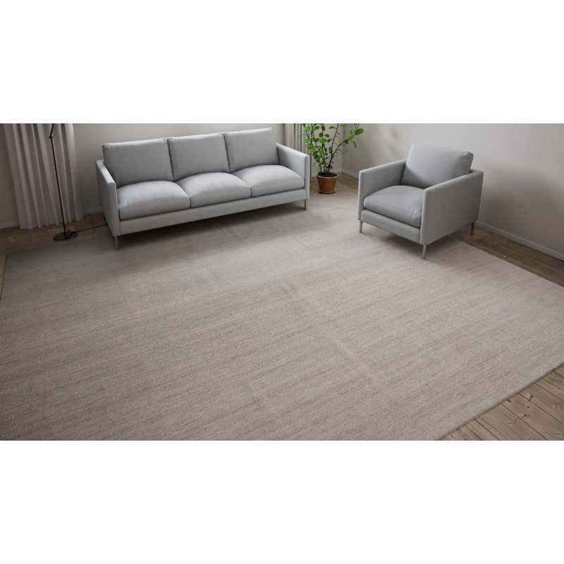 Cream Dhurrie Silk Rug - 11'3" x 13'3"