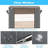 4pcs Storage Box 2 Pack Clothes Storage Bags and 2 Pack Under Bed Storage with Wheels