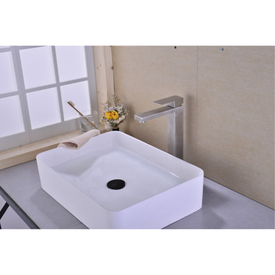 Bathroom Sink Faucet - Single Handle With Pop-Up Drain In Brushed Nickel Finish Temperature Control, Rust Design